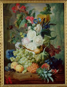 Frutas e Flores (óleo)